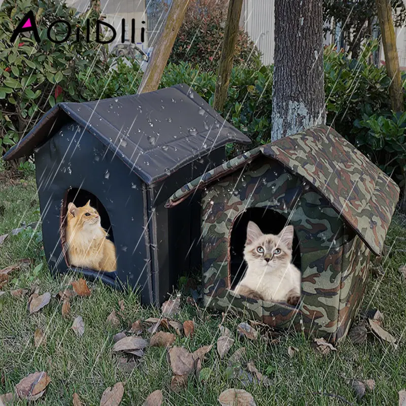 Roof Thickened Cold-Proof Nest Kitty Shelter Cat Cave Pet House Cat Dog Tent Cabin Cat House with Waterproof Canvas house
Roof Thickened Cold-Proof Nest Kitty Shelter Cat Cave Pet House Cat Dog Tent Cabin Cat House with Waterproof Canvas house