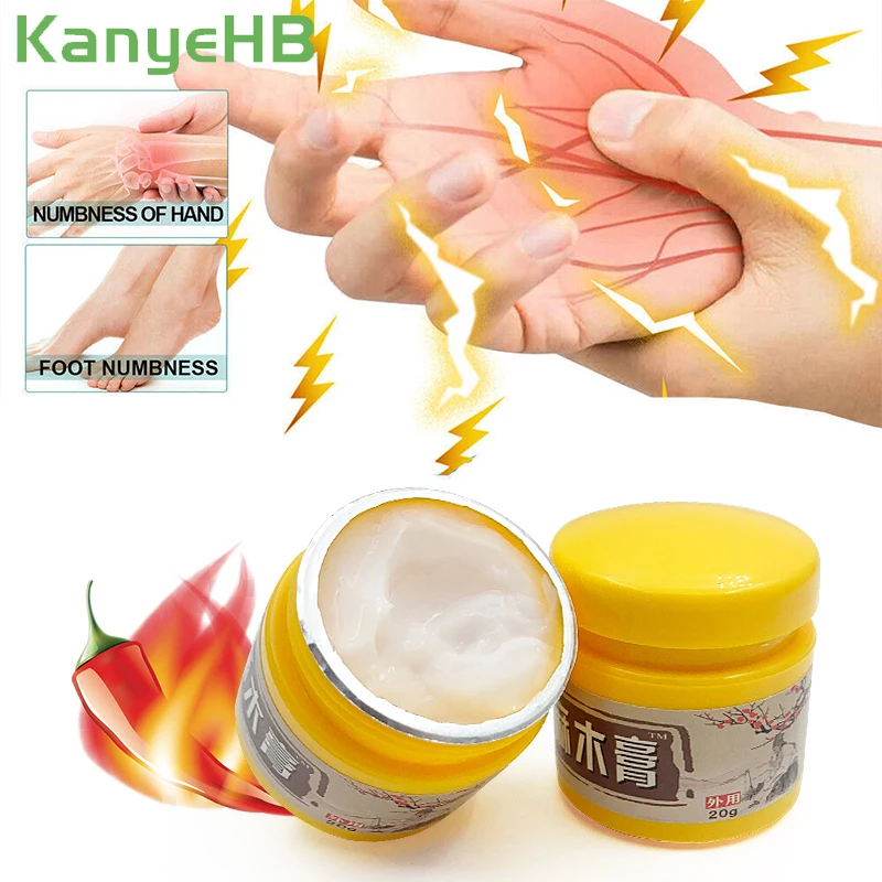

2pc Finger Numbness Cream Hand Wrist Analgesic Tendon Sheath Joint Treatment Ointment Muscle Pain Relief Chinese Medicines A1550