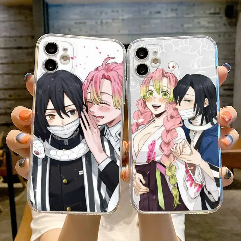 Mitsuri Kanroji Obanai Iguro Phone Case Transparent For iphone 13 12 11 Pro Max Mini X XR XS 7 8 6s plus phone Full Coverage
Mitsuri Kanroji Obanai Iguro Phone Case Transparent For iphone 13 12 11 Pro Max Mini X XR XS 7 8 6s plus phone Full Coverage