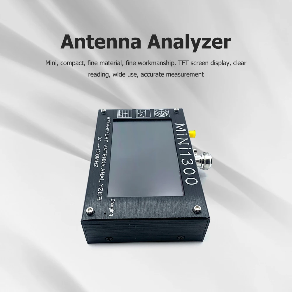 Анализатор антенны из алюминиевого сплава MINI1300 HF/VHF/UHF, 0,1-1300 МГц с 3,5-дюймовым сенсорным ЖК-дисплеем TFT, корпус из алюминиевого сплава
Анализатор антенны из алюминиевого сплава MINI1300 HF/VHF/UHF, 0,1-1300 МГц с 3,5-дюймовым сенсорным ЖК-дисплеем TFT, корпус из алюминиевого сплава