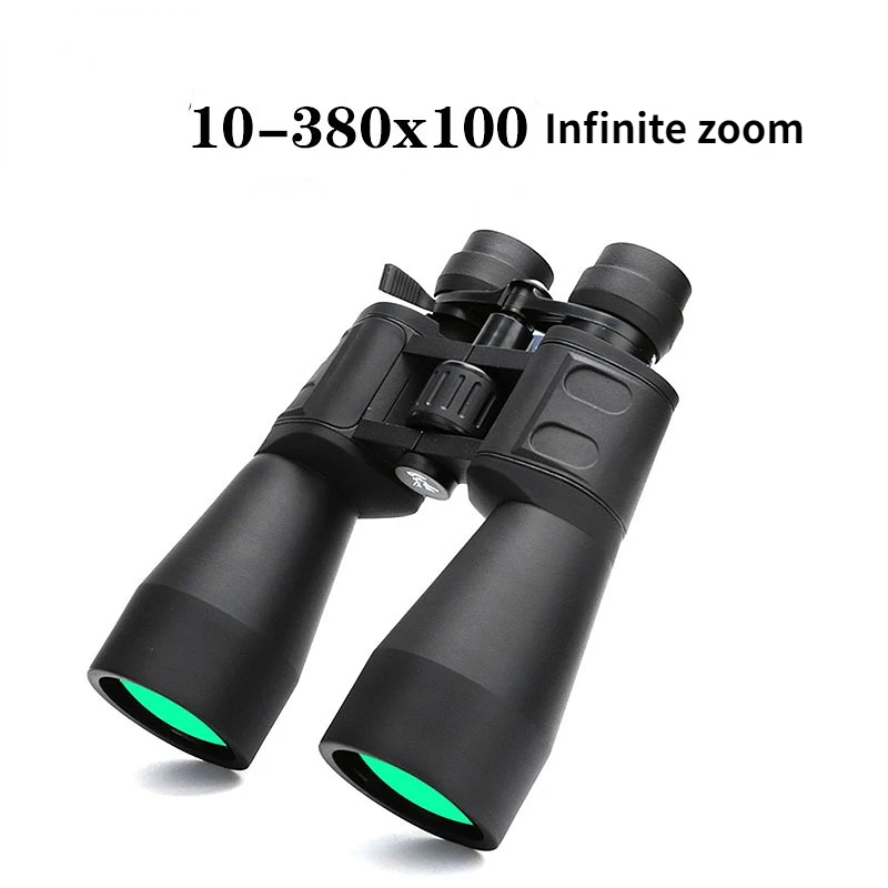 

10-380x HD Zoom Powerful Binoculars Long Range Monocular Professional Telescope BAK4 High Magnification Low Night Vision Hunting