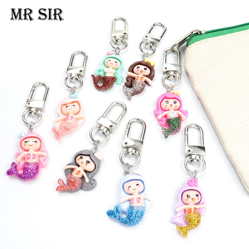 Funny Mermaid Resin Keychain Kawaii Animal Pendants Keyring Earphone Case Protective Cover Bag Car Key Holder Jewelry Accesories
Funny Mermaid Resin Keychain Kawaii Animal Pendants Keyring Earphone Case Protective Cover Bag Car Key Holder Jewelry Accesories