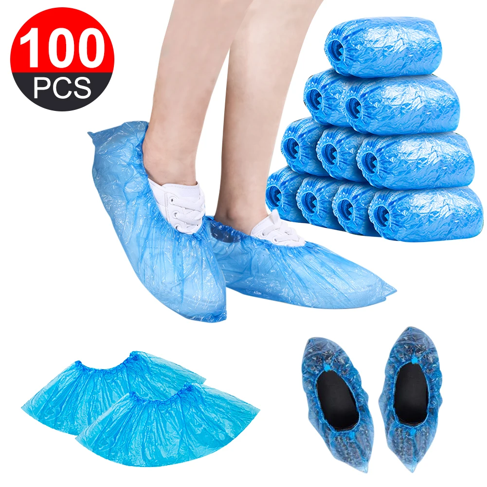 100Pcs Disposable Plastic Shoe Covers Waterproof Protective Shoe Covers Rooms Disposable Cleaning Overshoes for Outdoor Cycling
100Pcs Disposable Plastic Shoe Covers Waterproof Protective Shoe Covers Rooms Disposable Cleaning Overshoes for Outdoor Cycling