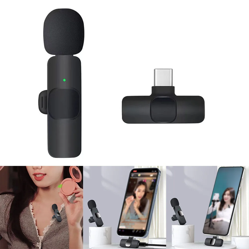 Wireless Lavalier Microphone Portable Audio Video Recording Mini Mic For IPhone Android Live Broadcast Gaming
Wireless Lavalier Microphone Portable Audio Video Recording Mini Mic For IPhone Android Live Broadcast Gaming