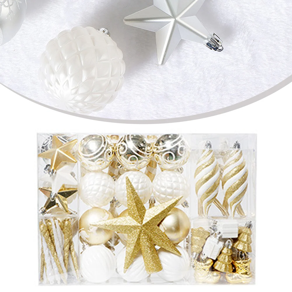 88PCS Christmas Tree Decorations Christmas Ball Ornaments Christmas Tree Ornaments Xmas Hanging New Year's Eve Decorations
88PCS Christmas Tree Decorations Christmas Ball Ornaments Christmas Tree Ornaments Xmas Hanging New Year's Eve Decorations