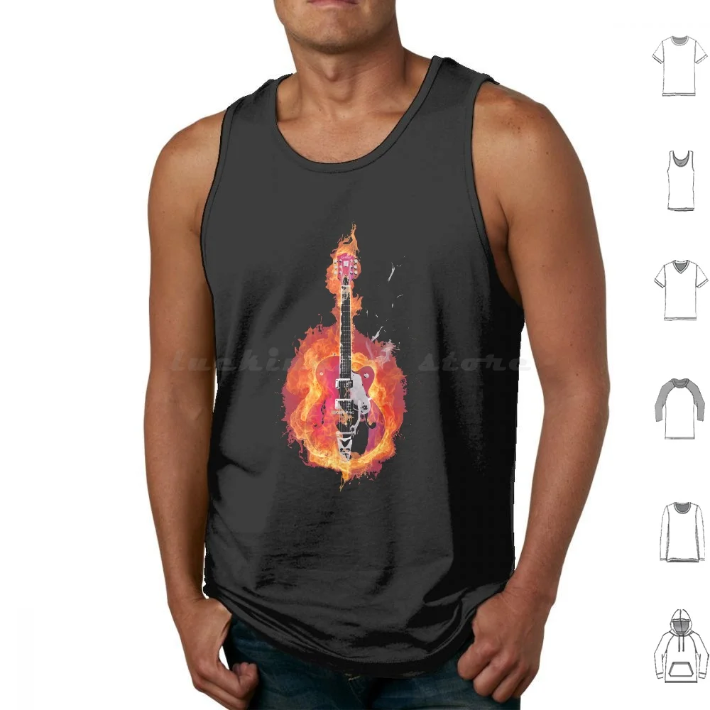 Flaming , Smoking Guitar T-Shirt-Rock N' Roll Tank Tops Print Cotton Guitar Music Fire Flames Flaming Smoke Smoking Hot
Flaming , Smoking Guitar T-Shirt-Rock N' Roll Tank Tops Print Cotton Guitar Music Fire Flames Flaming Smoke Smoking Hot