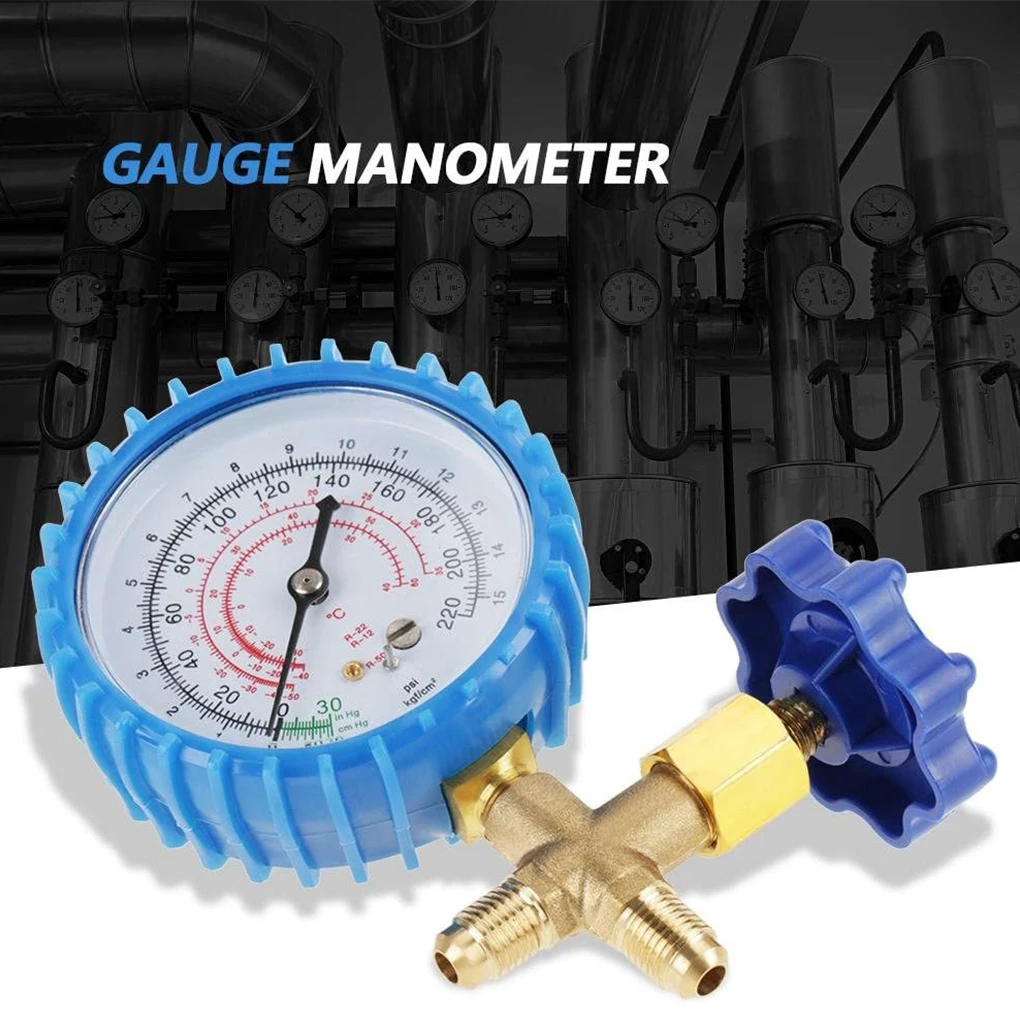 Vehicle Air Conditioning Refrigerant Pressure Gauge Detachable Meter Replacement for R22A R134A R410 Low-pressure 
Vehicle Air Conditioning Refrigerant Pressure Gauge Detachable Meter Replacement for R22A R134A R410 Low-pressure