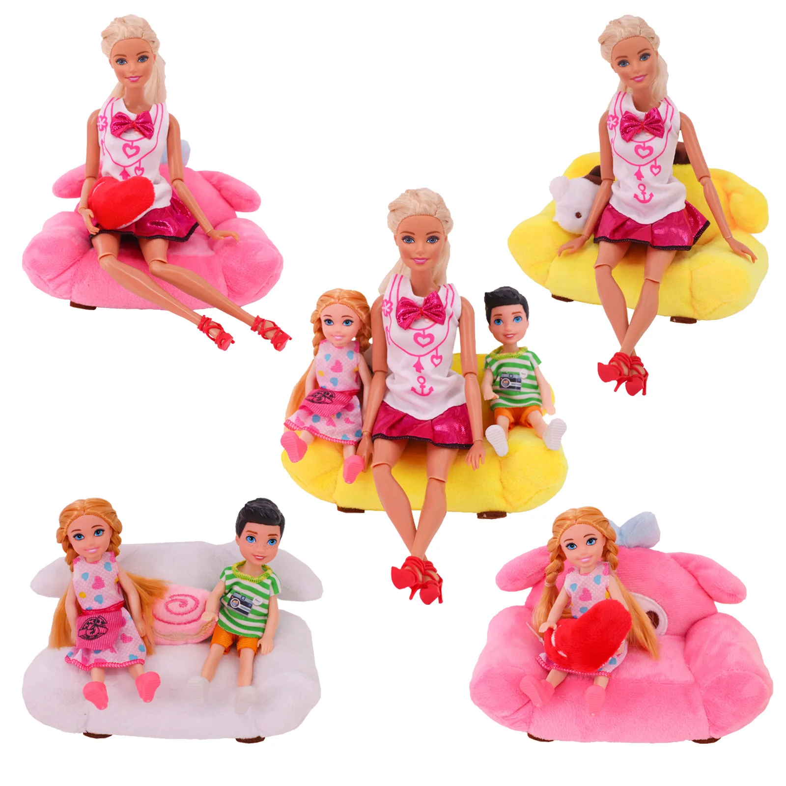 Dollhouse Doll Accessories Cute Plush Sofas For 5 In keelly Dolls &11.8 In dolls Barbiees Doll Accessories Girl's Toys Gifts
Dollhouse Doll Accessories Cute Plush Sofas For 5 In keelly Dolls &11.8 In dolls Barbiees Doll Accessories Girl's Toys Gifts