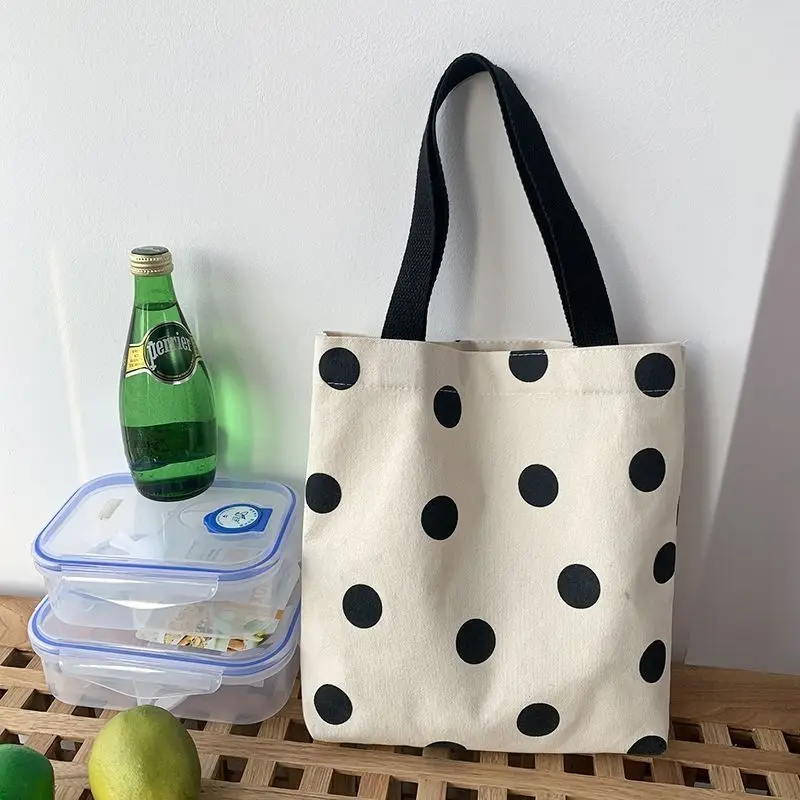 Women Bags 2023 Canvas Handbags Reusable Casual Handbags Women Handbags Large Capacity Polka Dots Shoulder Bag Tote Bag
Women Bags 2023 Canvas Handbags Reusable Casual Handbags Women Handbags Large Capacity Polka Dots Shoulder Bag Tote Bag