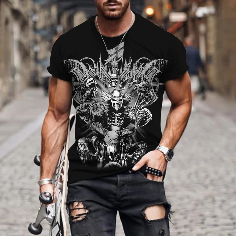 Men's Oversized Casual T-Shirts Personalized Trend Original Skull Art Design Printed T-Shirts Street Style Cool High Quality
Men's Oversized Casual T-Shirts Personalized Trend Original Skull Art Design Printed T-Shirts Street Style Cool High Quality