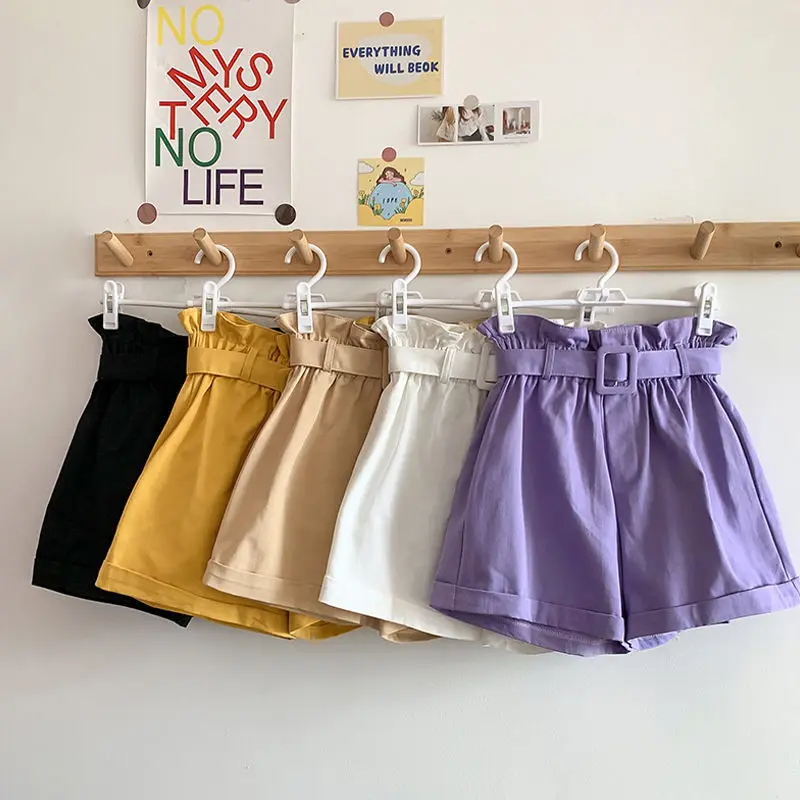 High Waisted Shorts Casual Loose Black Shorts Cotton Edible Tree Fungus Elastic Waist Solid Fashion Shorts Send Belt Summer
High Waisted Shorts Casual Loose Black Shorts Cotton Edible Tree Fungus Elastic Waist Solid Fashion Shorts Send Belt Summer