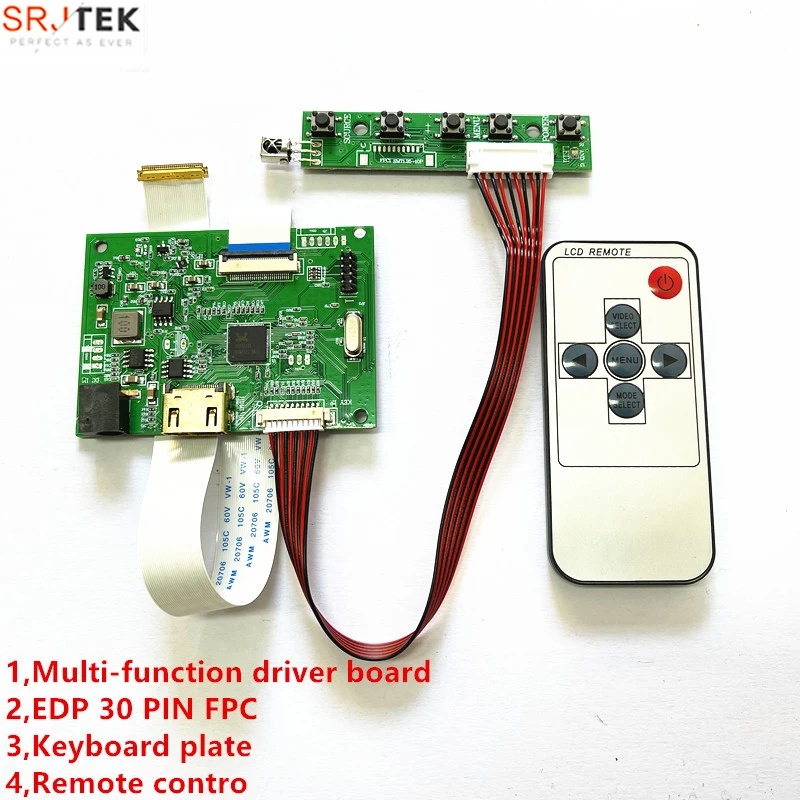 Плата драйвера контроллера ЖК-дисплея с 30-контактным EDP 1HDMI работает с разрешением экрана 1920*1200 1920*1080 1366*768 1280*800
Плата драйвера контроллера ЖК-дисплея с 30-контактным EDP 1HDMI работает с разрешением экрана 1920*1200 1920*1080 1366*768 1280*800