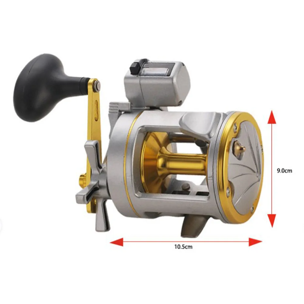 Drum Reel Fishing Reel Right Hand Sea Trolling Fishing With Counter Electronic Counting Extended Crank Outdoor Fishing
Drum Reel Fishing Reel Right Hand Sea Trolling Fishing With Counter Electronic Counting Extended Crank Outdoor Fishing