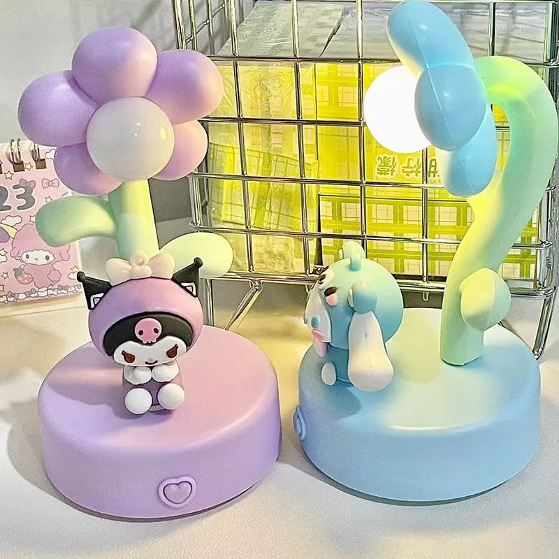 Kuromi Cinnamoroll Cartoon Night Light Anime Kawaii Doll Sunflower Table Lamp Ornament Student Bedside Sleep Light Birthday Gift
Kuromi Cinnamoroll Cartoon Night Light Anime Kawaii Doll Sunflower Table Lamp Ornament Student Bedside Sleep Light Birthday Gift