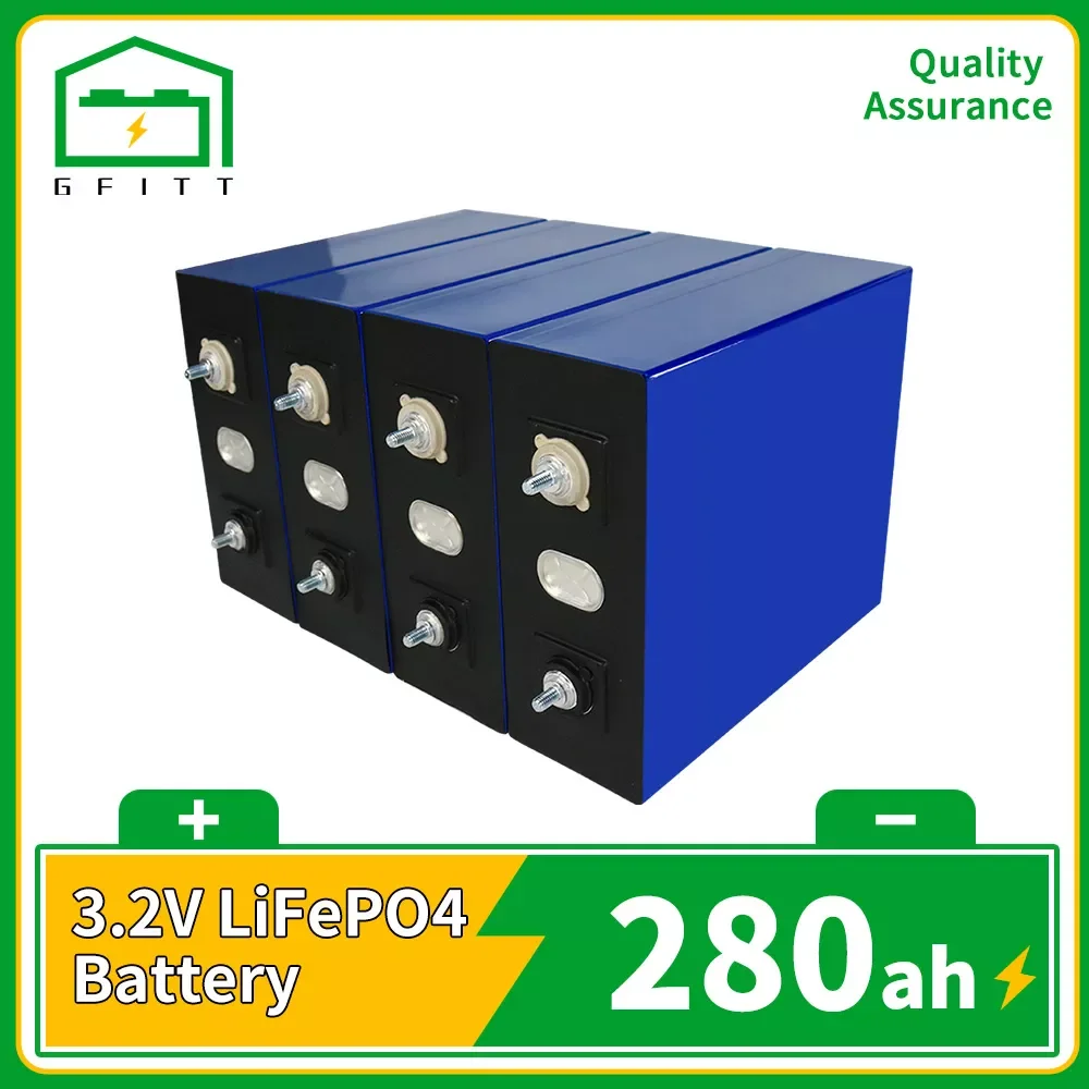 NEW 4-32PCS 3.2V Lifepo4 280Ah Battery Diy Rechargeable Batteri Pack For Electric Touring Car RV Solar Cells EU US Tax Exemption
NEW 4-32PCS 3.2V Lifepo4 280Ah Battery Diy Rechargeable Batteri Pack For Electric Touring Car RV Solar Cells EU US Tax Exemption