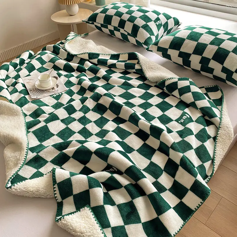 Winter thickened lamb-wool double blanket fleece sofa blanket nap blanket children nap blanket four seasons blanket
Winter thickened lamb-wool double blanket fleece sofa blanket nap blanket children nap blanket four seasons blanket