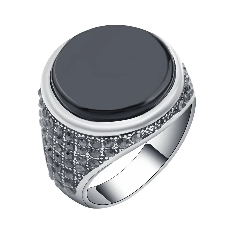 2022 Fashion Punk Black Men Ring Vintage Jewelry Covered Crystal Round Resin Rings for Men Christmas Gifts
2022 Fashion Punk Black Men Ring Vintage Jewelry Covered Crystal Round Resin Rings for Men Christmas Gifts