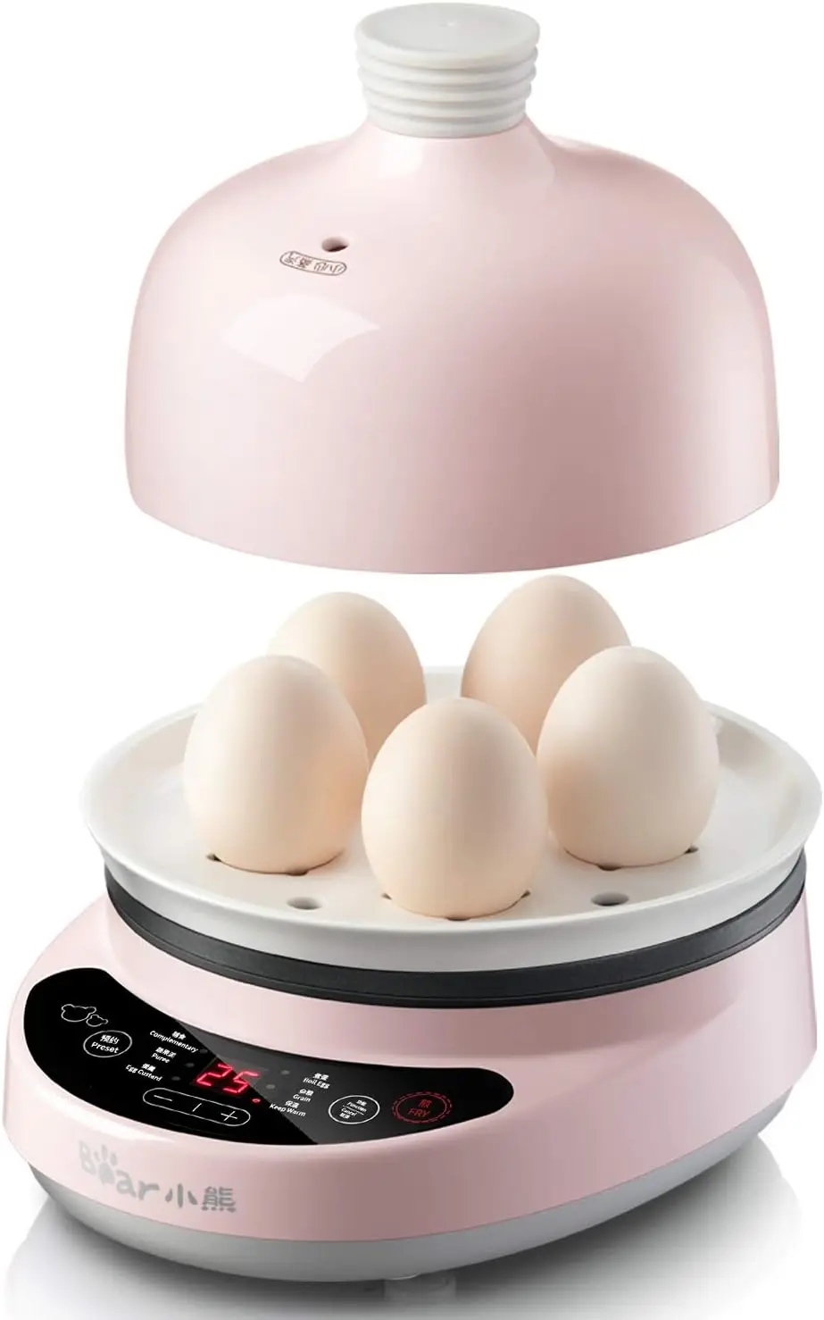 ZDQ-B05C1 Rapid Multi-function Egg Cooker with Auto Shut Off, for Boiling, Steaming and Frying, with Ceramic Steaming and Lid,H
ZDQ-B05C1 Rapid Multi-function Egg Cooker with Auto Shut Off, for Boiling, Steaming and Frying, with Ceramic Steaming and Lid,H