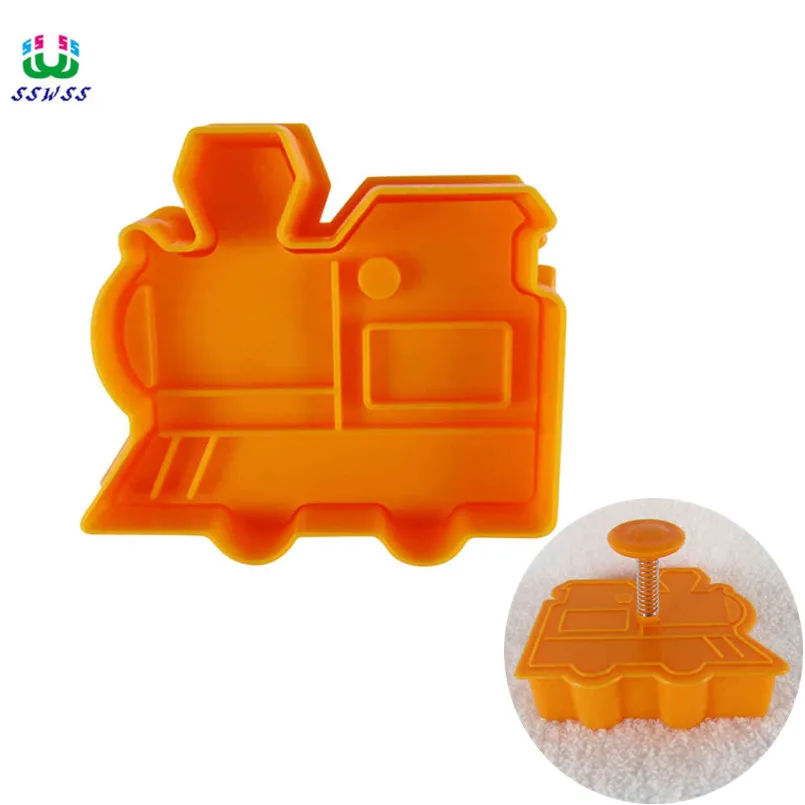 Steam Locomotive Cookie Cutters Plastic 3D Pressable Biscuit Molds Cookie Stamp Cake Decorating Pastry kitchen Bakeware Tools
Steam Locomotive Cookie Cutters Plastic 3D Pressable Biscuit Molds Cookie Stamp Cake Decorating Pastry kitchen Bakeware Tools