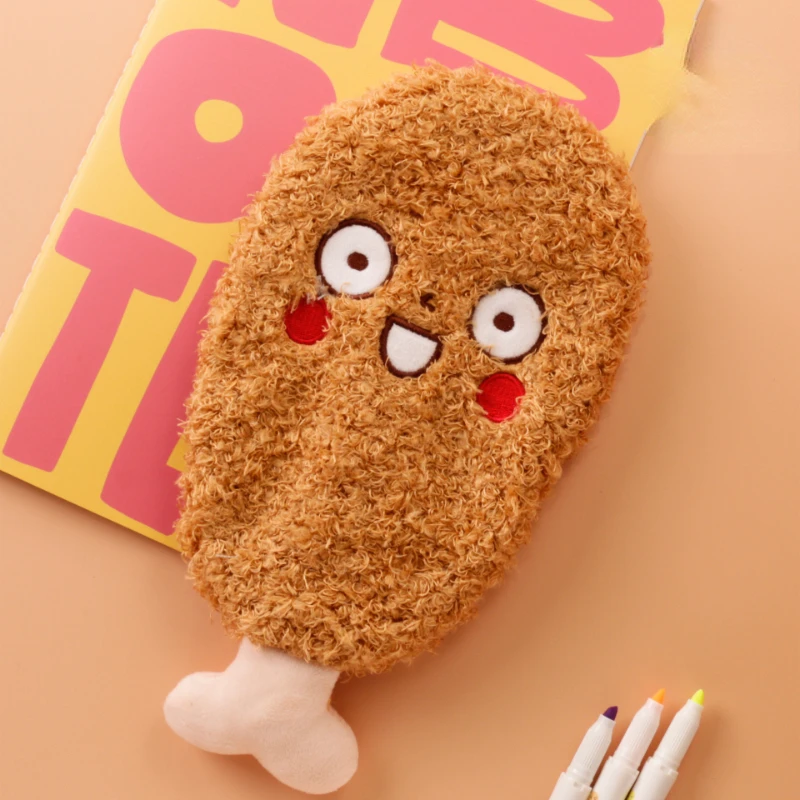 Kawaii Fried Chicken Leg Pencil Cases for Girl School Supplies Item Cute Stationery Cartuchera Escolar Trousse Scolaire Students
Kawaii Fried Chicken Leg Pencil Cases for Girl School Supplies Item Cute Stationery Cartuchera Escolar Trousse Scolaire Students