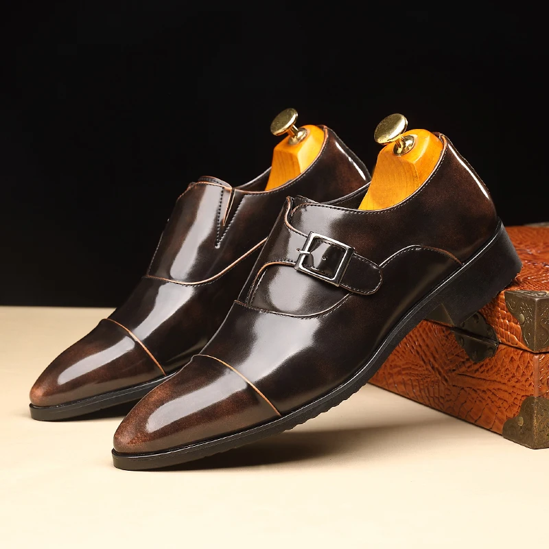 Luxury Men's Leather Shoes Brown Business Men's Shoes Pointed-Toe Lace Black Dress Wedding Shoes
Luxury Men's Leather Shoes Brown Business Men's Shoes Pointed-Toe Lace Black Dress Wedding Shoes