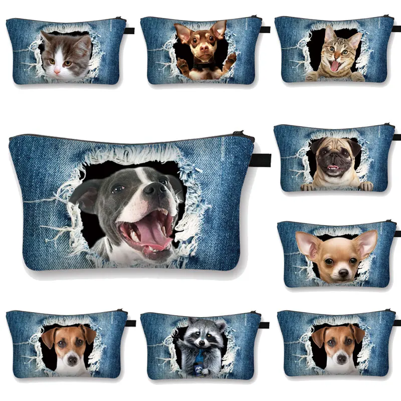 Funny Cowboy Cat Dog Head Cosmetic Bag Woman MakeUp Bag Kitten Puppy Cosmetic Case Girls Organizer Travel Bag Makeup Box Neceser
Funny Cowboy Cat Dog Head Cosmetic Bag Woman MakeUp Bag Kitten Puppy Cosmetic Case Girls Organizer Travel Bag Makeup Box Neceser