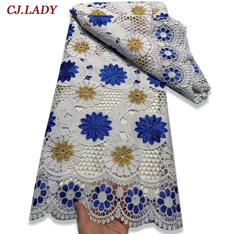 High Quality Voile Lace In Switzerland 5 Yards Nigerian Lace Fabrics African Cotton Voile Lace Fabric For Women Wedding Dress A2
High Quality Voile Lace In Switzerland 5 Yards Nigerian Lace Fabrics African Cotton Voile Lace Fabric For Women Wedding Dress A2