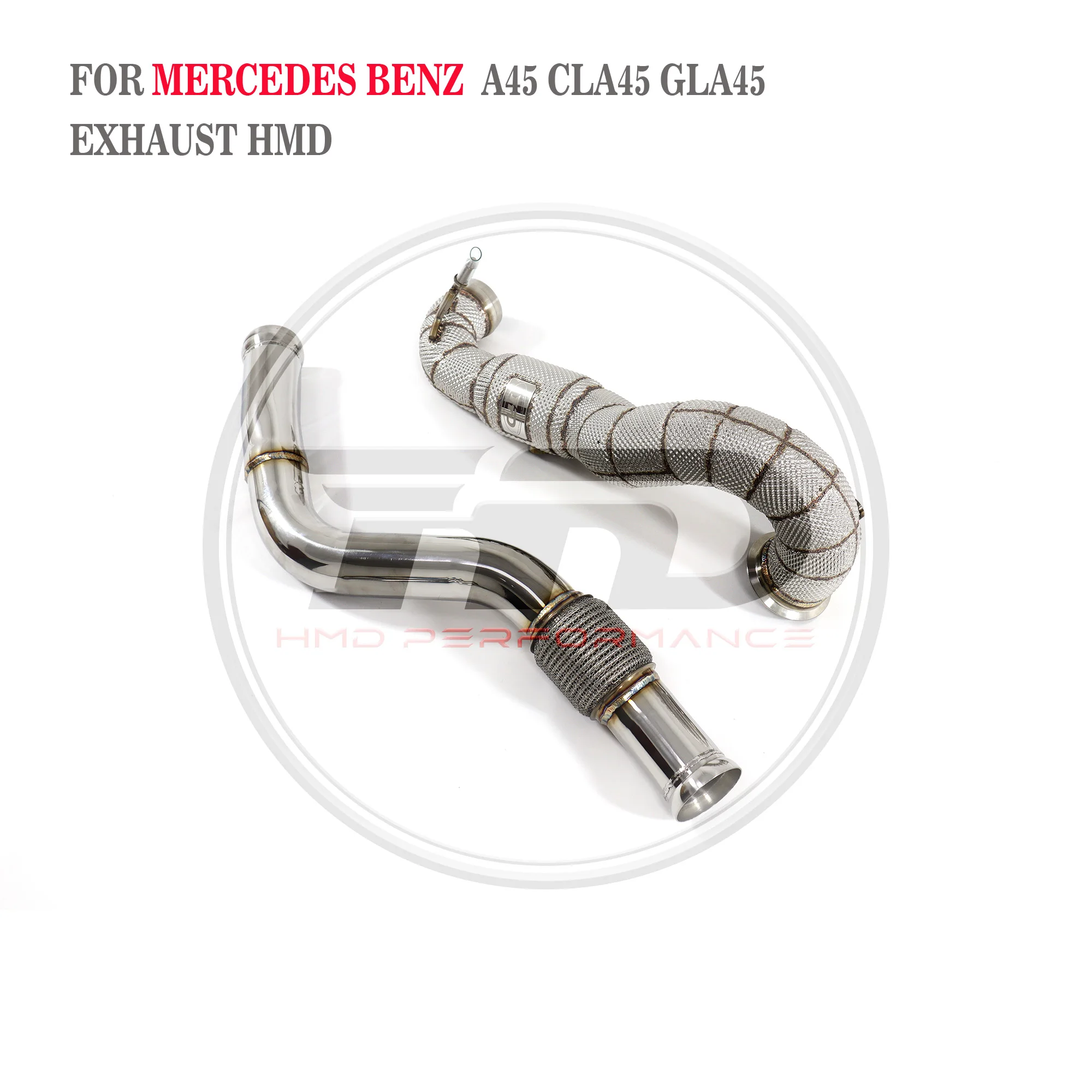 HMD Car Accessories Exhaust Manifold for Benz A45 CLA45 With Catalytic Converter Header Catless Downpipe Auto Replacement Parts
HMD Car Accessories Exhaust Manifold for Benz A45 CLA45 With Catalytic Converter Header Catless Downpipe Auto Replacement Parts