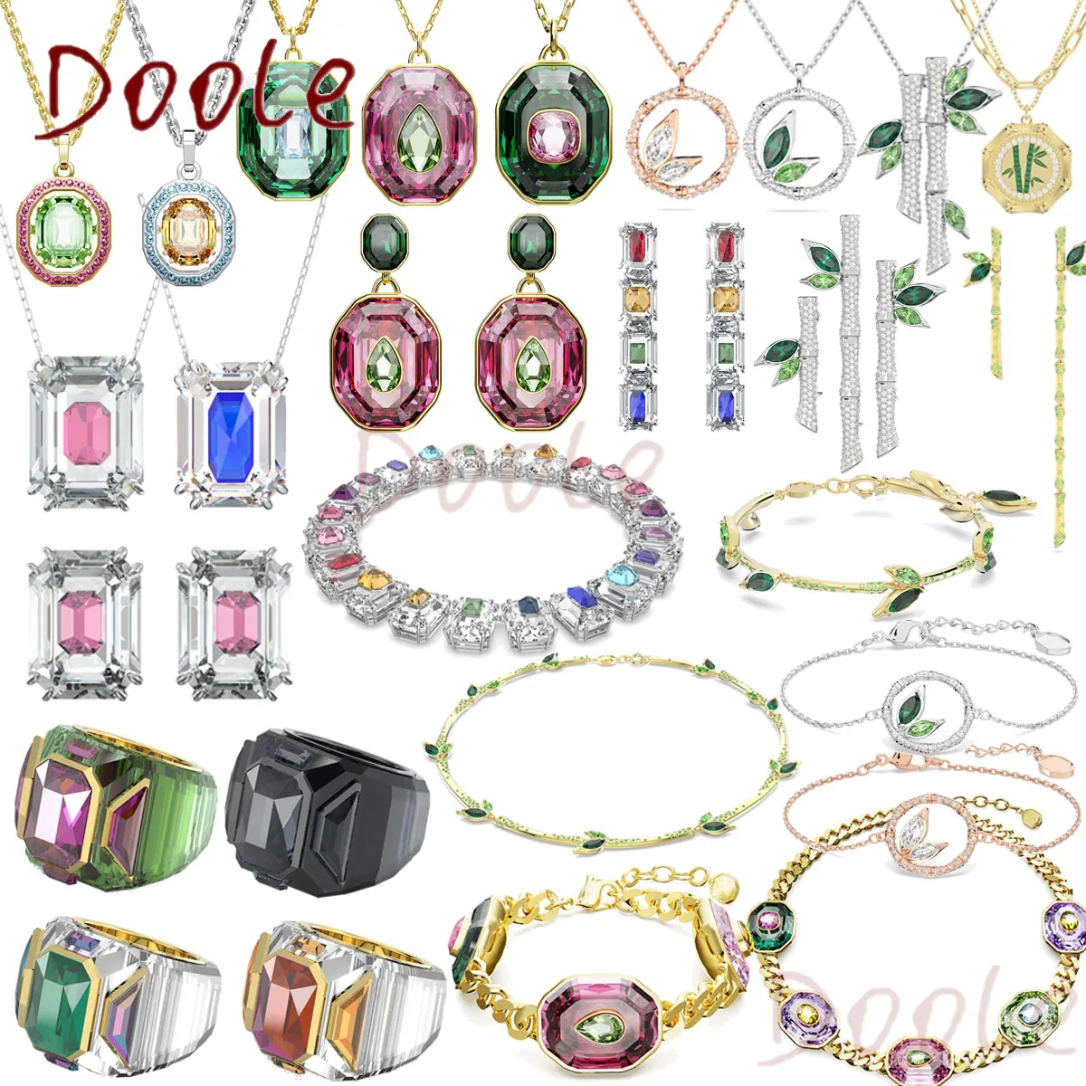 Chroma Dellium 2023 Trend New Series Women's Jewelry Set High Quality Crystal Women's Necklace Earrings Bracelet Rings With Logo
Chroma Dellium 2023 Trend New Series Women's Jewelry Set High Quality Crystal Women's Necklace Earrings Bracelet Rings With Logo