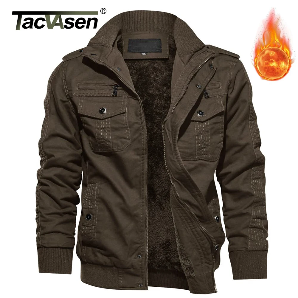 TACVASEN Oversize Winter Thicken Fleece Casual Jackets Mens Cotton Jacket Coat Multi-Pockets Tactical Jacket Parkas Windbreaker
TACVASEN Oversize Winter Thicken Fleece Casual Jackets Mens Cotton Jacket Coat Multi-Pockets Tactical Jacket Parkas Windbreaker