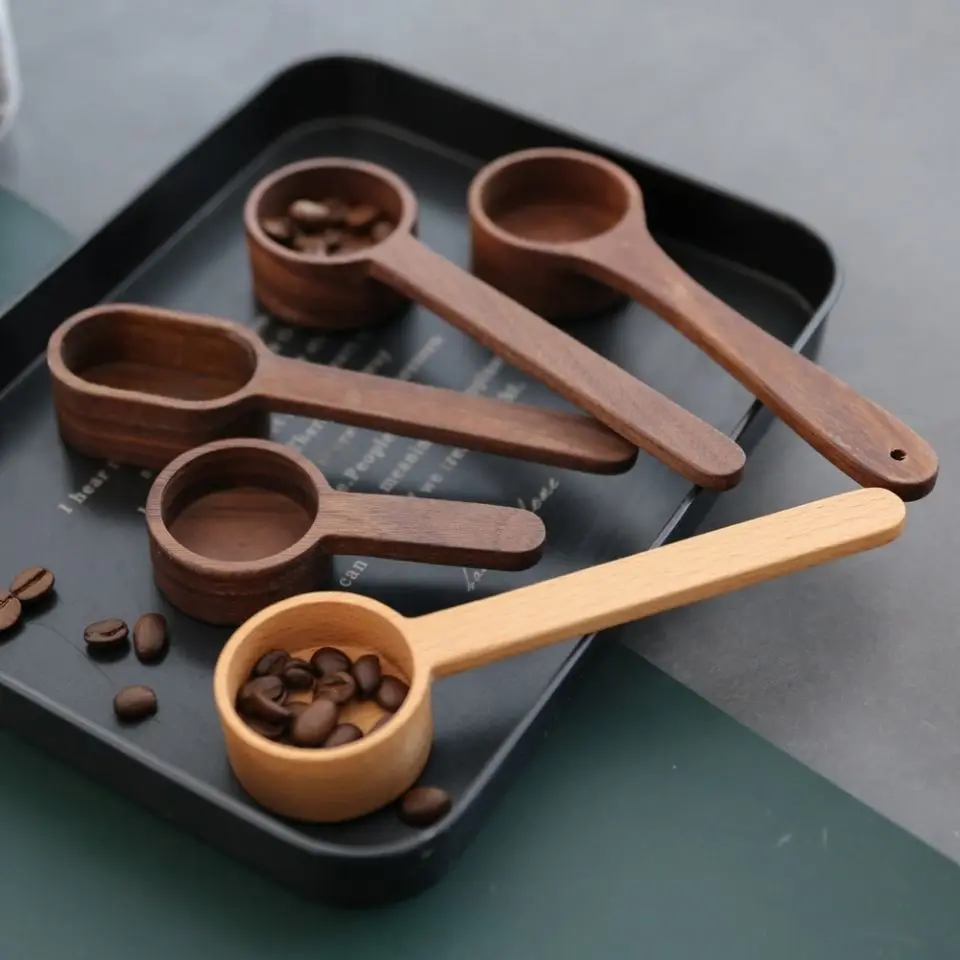 Black Walnut Solid Wood Coffee Spoon Short Handle Fruit Powder Measuring Scoop Baking Condiment Spoons 10g
Black Walnut Solid Wood Coffee Spoon Short Handle Fruit Powder Measuring Scoop Baking Condiment Spoons 10g