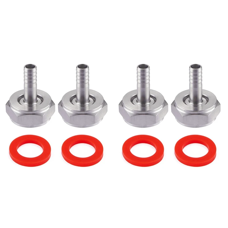 4PCS Stainless Steel Beer Keg Coupler Fitting,Beer Line Connector Kit,Hex Nut 5/8 Inch G Thread X 5/16 Inch Barb
4PCS Stainless Steel Beer Keg Coupler Fitting,Beer Line Connector Kit,Hex Nut 5/8 Inch G Thread X 5/16 Inch Barb