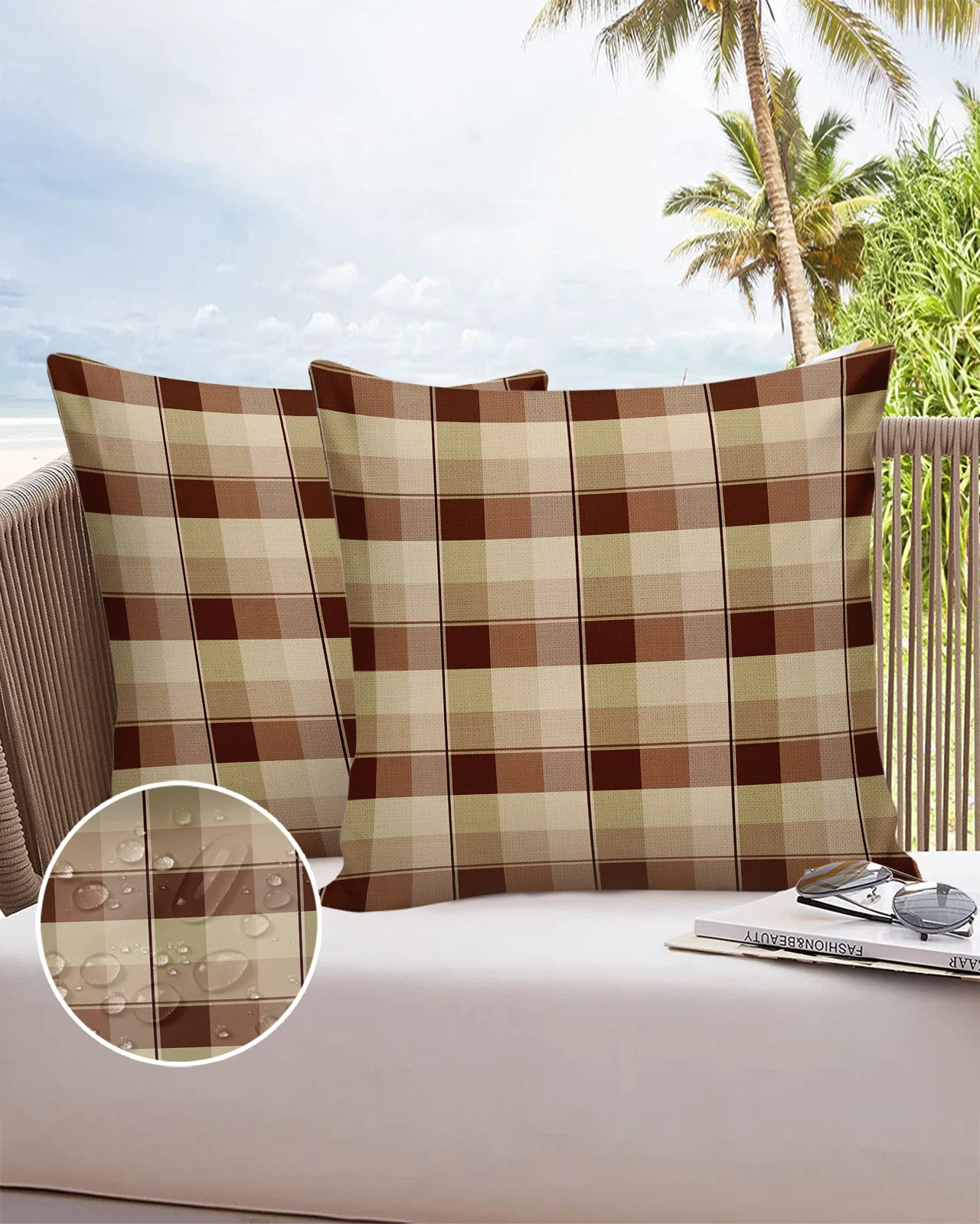 Brown Plaid 2/4pcs Pillowcase Waterproof Cushion Cover for Wedding Home Sofa Cushion Pillow Cover Birthday Gift
Brown Plaid 2/4pcs Pillowcase Waterproof Cushion Cover for Wedding Home Sofa Cushion Pillow Cover Birthday Gift