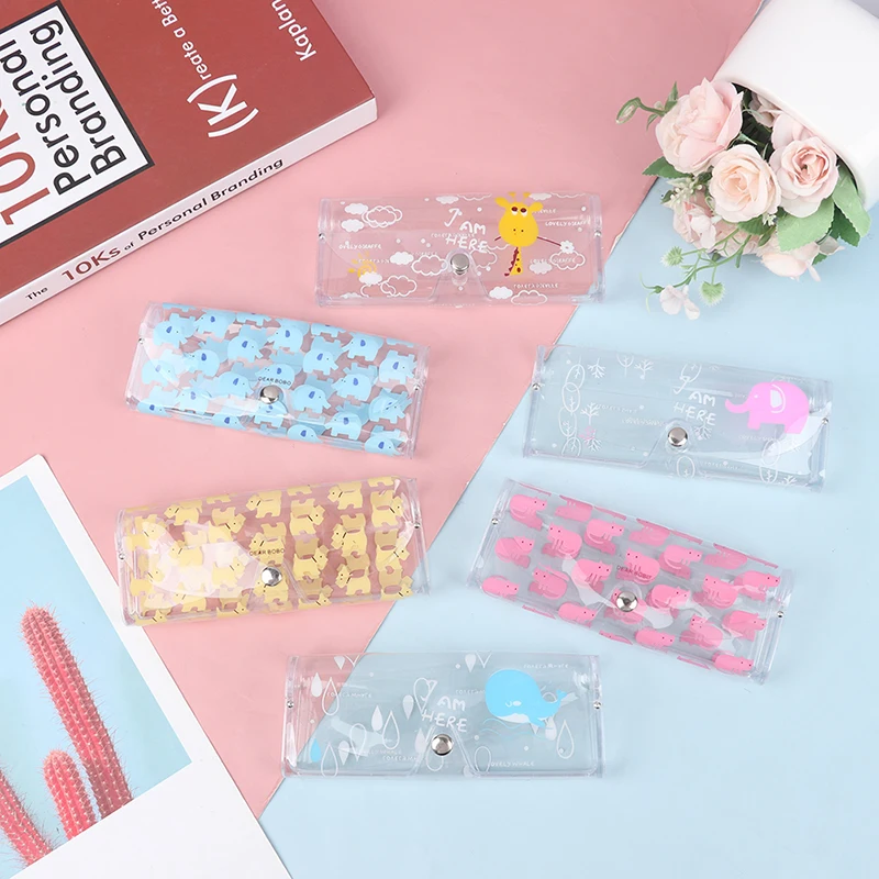 Cute Travel Women Plastic Transparent PVC Eye Glasses Box Bag Case Sunglasses Case Protection Holder Carry Box Eyewear Accessor
Cute Travel Women Plastic Transparent PVC Eye Glasses Box Bag Case Sunglasses Case Protection Holder Carry Box Eyewear Accessor