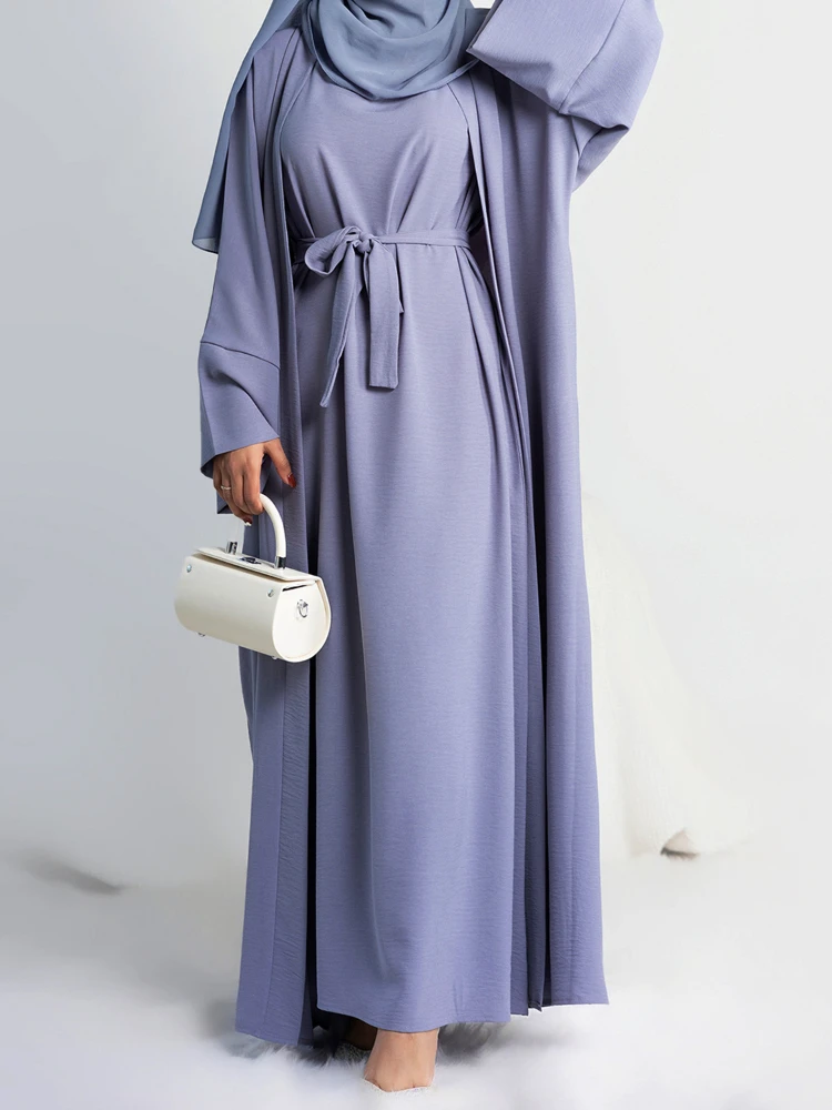 2 Piece Open Abaya for Women Long Hijab Dress Ramadan Eid Crepe Islamic Clothing Dubai Turkey Party Kaftan Outfit Muslim Set
2 Piece Open Abaya for Women Long Hijab Dress Ramadan Eid Crepe Islamic Clothing Dubai Turkey Party Kaftan Outfit Muslim Set