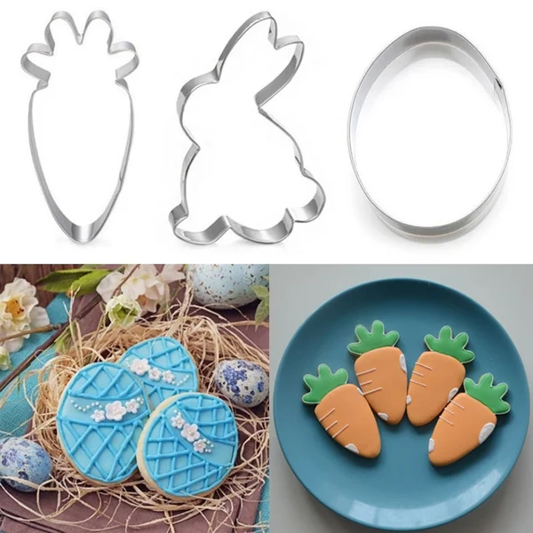 Easter Biscuit Mold Cute Rabbit Egg Carrot Shape Mold Household Baking Biscuit Cookie Kitchen Tool Happy Easter Party Supplies
Easter Biscuit Mold Cute Rabbit Egg Carrot Shape Mold Household Baking Biscuit Cookie Kitchen Tool Happy Easter Party Supplies