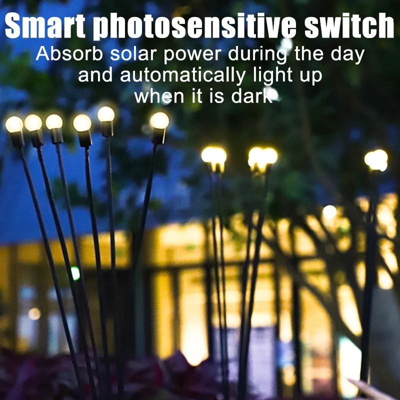 Outdoor Simulation Waterproof Firework Light Firefly Solar LED Light Sway Lawn Decorative Lamp for Garden Yard Pathway
Outdoor Simulation Waterproof Firework Light Firefly Solar LED Light Sway Lawn Decorative Lamp for Garden Yard Pathway
