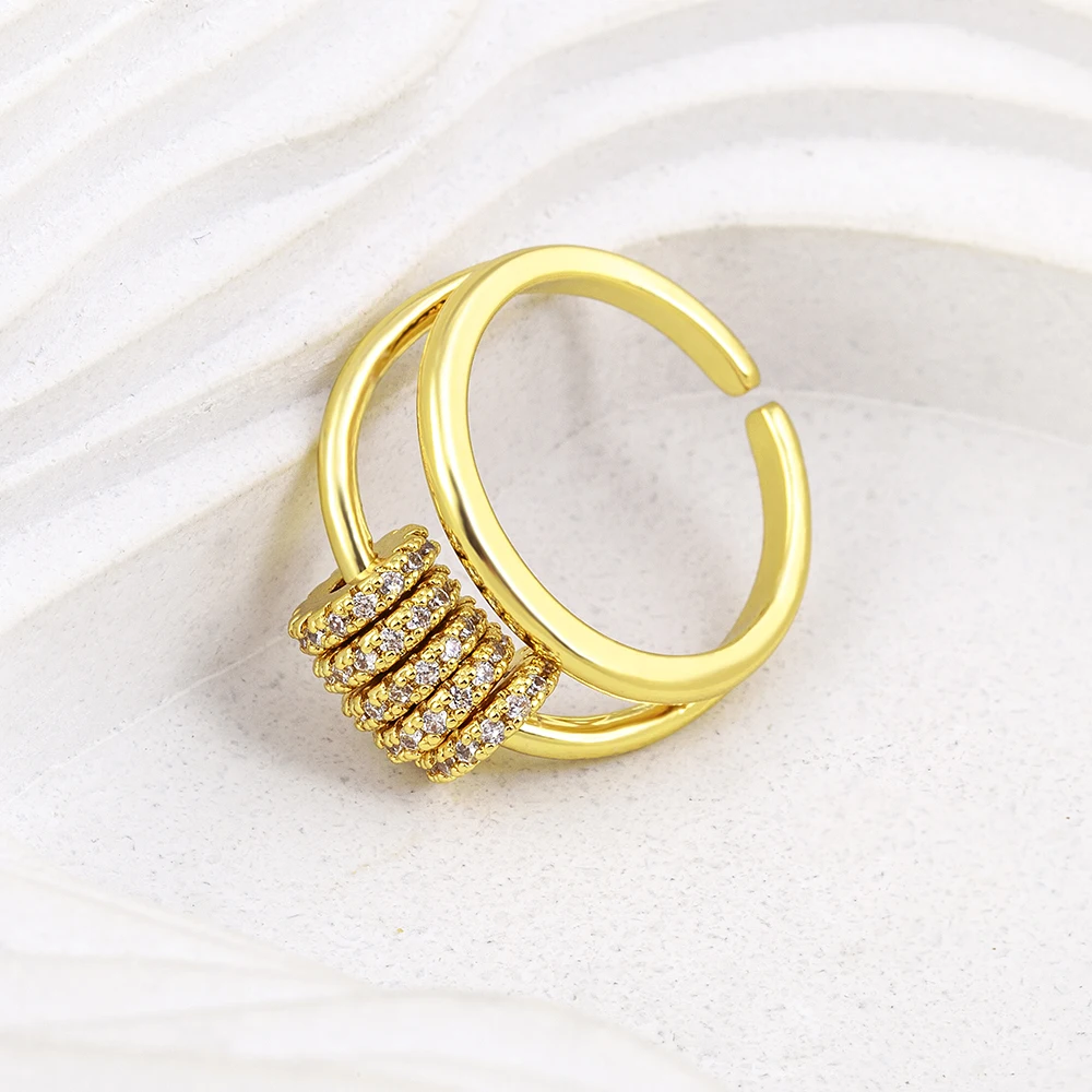 AIBEF New Double Layer Opening Rings for Women Luxury Trendy Fashion Jewelry Gift Rings Finger Accessories
AIBEF New Double Layer Opening Rings for Women Luxury Trendy Fashion Jewelry Gift Rings Finger Accessories