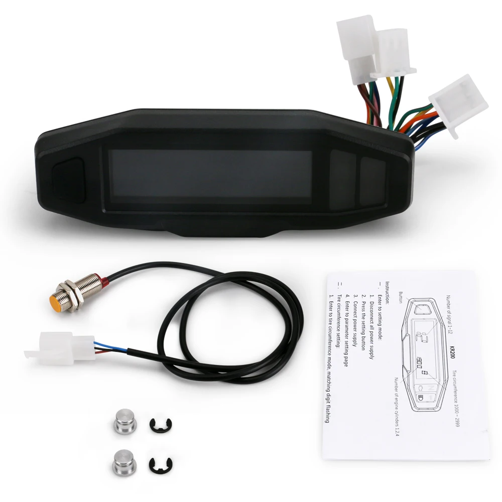 Motorcycle LCD Speedometer Digital Odemeter Electric Injection and Carburetor Meter for Russian KR200
Motorcycle LCD Speedometer Digital Odemeter Electric Injection and Carburetor Meter for Russian KR200