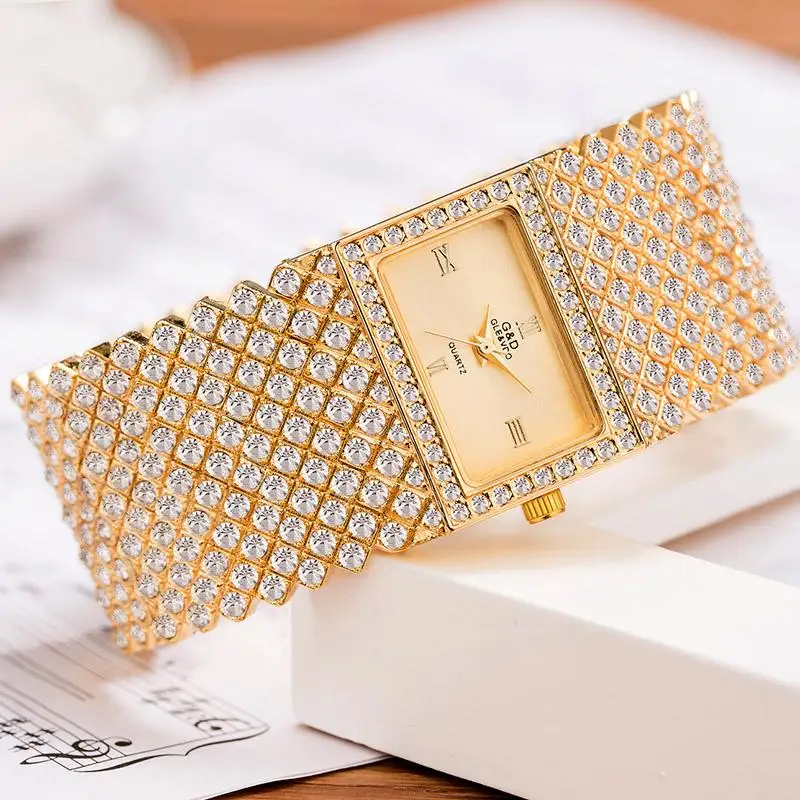 New Ladies Fashion Casual Bracelet Watch Japanese Movement Quartz Watch Diamond-Studded Stainless Steel Womens Watch Gift Watch
New Ladies Fashion Casual Bracelet Watch Japanese Movement Quartz Watch Diamond-Studded Stainless Steel Womens Watch Gift Watch