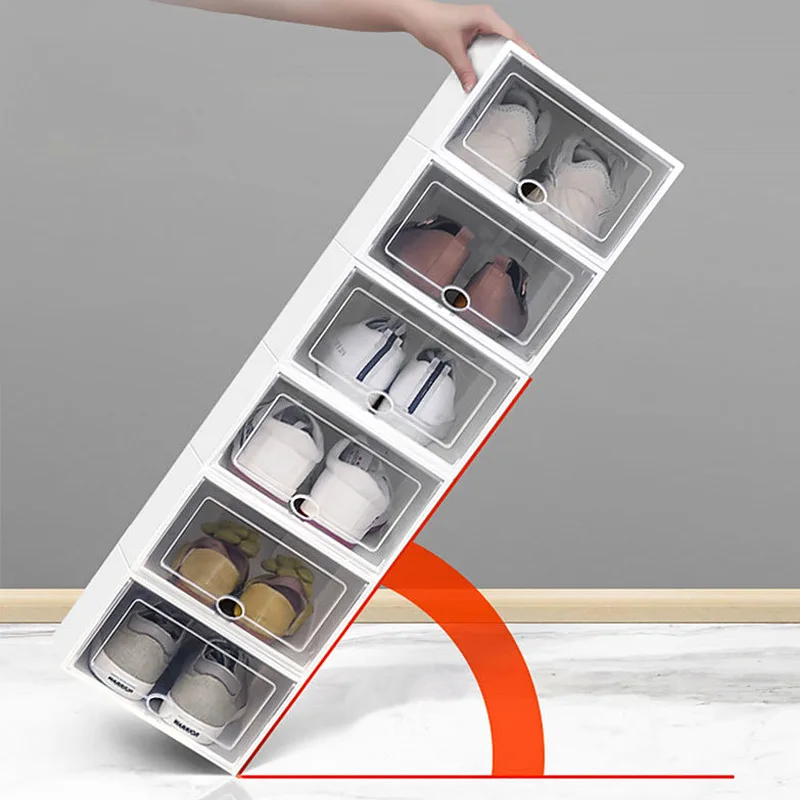 Shoe Box Storage Box Transparent Shoe Cabinet Artifact Shoe Storage Drawer Type Finishing Box Plastic Stackable Shoe Rack
Shoe Box Storage Box Transparent Shoe Cabinet Artifact Shoe Storage Drawer Type Finishing Box Plastic Stackable Shoe Rack