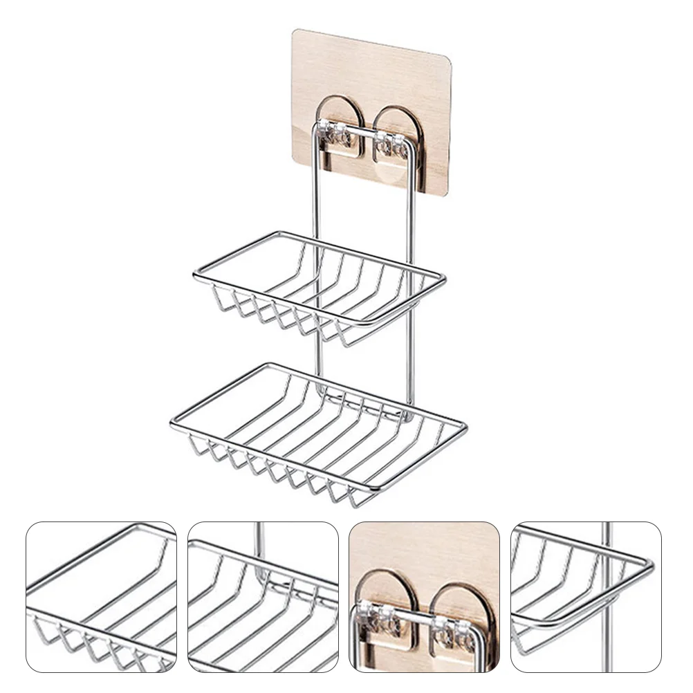 1 Pc Drill Free Simple Useful Double Layer Soap Shelf Soap Dish Rack Soap Rack for Home
1 Pc Drill Free Simple Useful Double Layer Soap Shelf Soap Dish Rack Soap Rack for Home