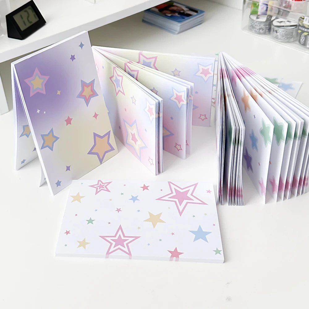 9*14CM Tearable Scrapbook Notebook Non Adhesive Small Note Paper Star Printed Note Book Paper School Office Supply 50 Sheets
9*14CM Tearable Scrapbook Notebook Non Adhesive Small Note Paper Star Printed Note Book Paper School Office Supply 50 Sheets