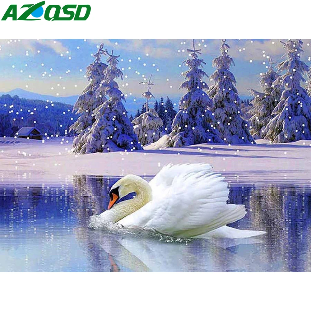 AZQSD 5d алмазная картина Лебедь животное зима рукоделие вышивка полная дрель пейзаж домашний Декор Картина Стразы
AZQSD 5d алмазная картина Лебедь животное зима рукоделие вышивка полная дрель пейзаж домашний Декор Картина Стразы