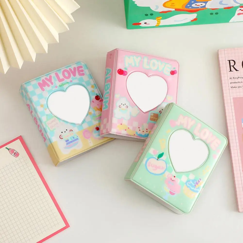 INS 3 Inch Photo Album Cartoon Love Heart Hollow Kpop Card Holder 40 Pockets Name Card Book Photo Album Card Photocard ID Holder
INS 3 Inch Photo Album Cartoon Love Heart Hollow Kpop Card Holder 40 Pockets Name Card Book Photo Album Card Photocard ID Holder