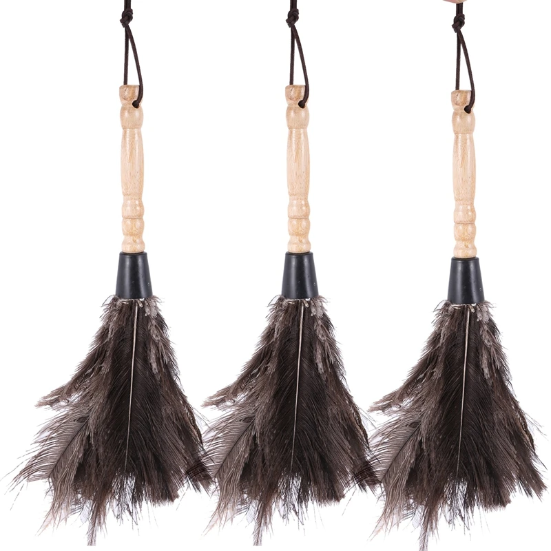 New 3X Anti-Static Ostrich Feather Fur Brush Duster Dust Cleaning Tool Wooden Handle
New 3X Anti-Static Ostrich Feather Fur Brush Duster Dust Cleaning Tool Wooden Handle