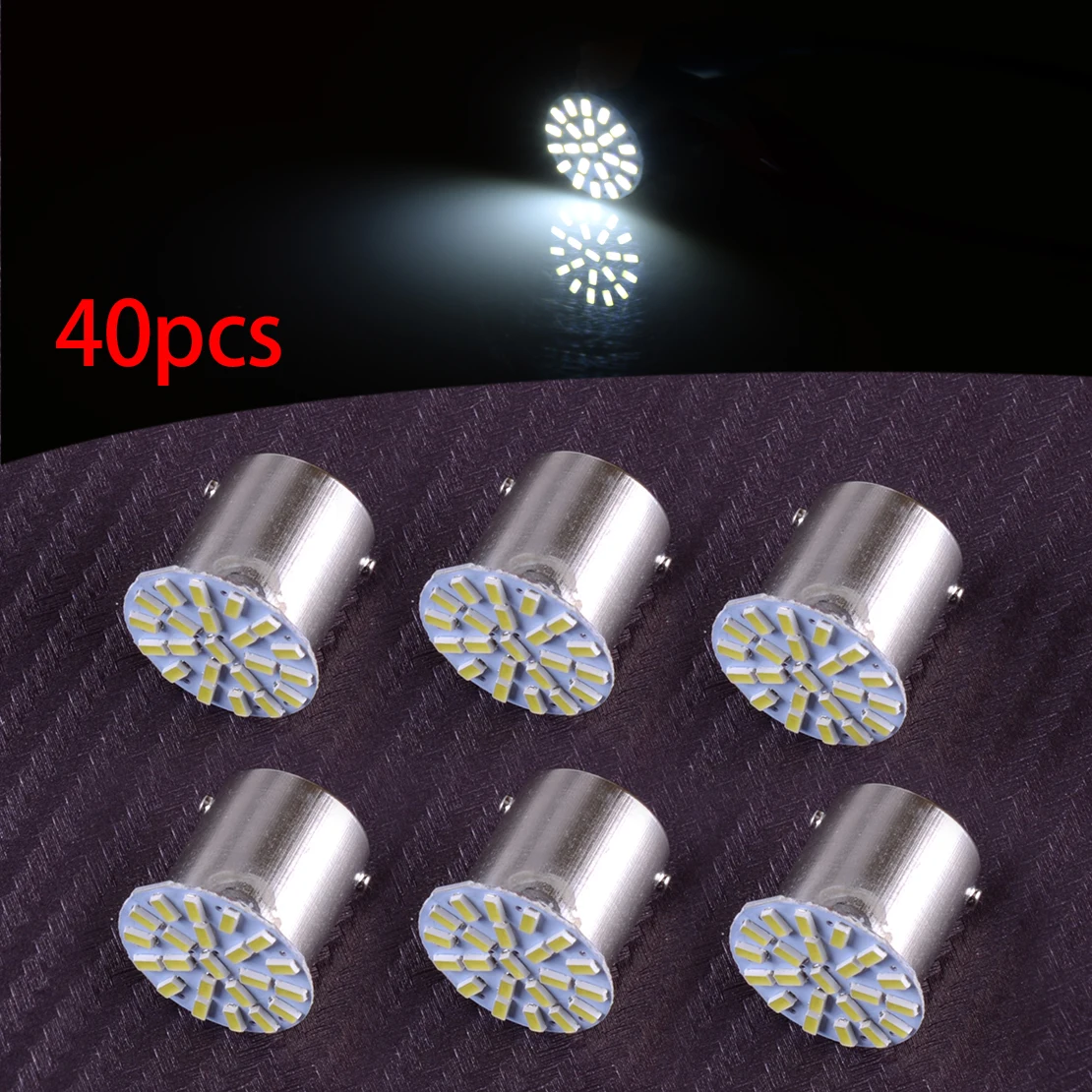 40 шт. 1156 BA15S P21W 22SMD светодиодсветодиодный лампы заднего поворотного сигнала, резерсветильник пы для скутера, автомобиля, внедорожника, автомобиля, трейлера, грузовика, мотоцикла
40 шт. 1156 BA15S P21W 22SMD светодиодсветодиодный лампы заднего поворотного сигнала, резерсветильник пы для скутера, автомобиля, внедорожника, автомобиля, трейлера, грузовика, мотоцикла