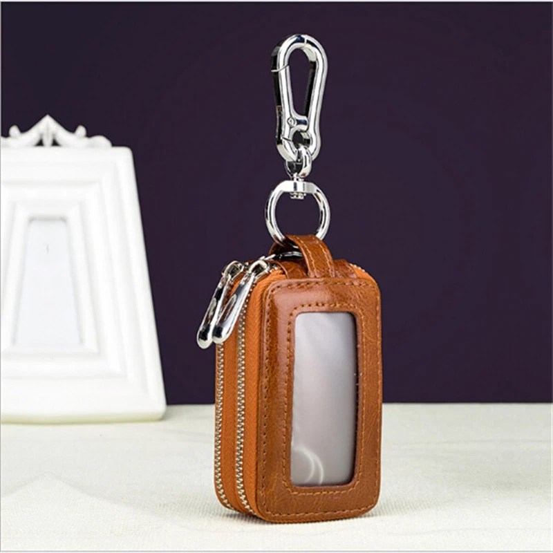 

Leather Men Women Key Bag Small Business Car Kay Case Women Housekeepers Wholesale Purse Keychain Keychain Wallet New