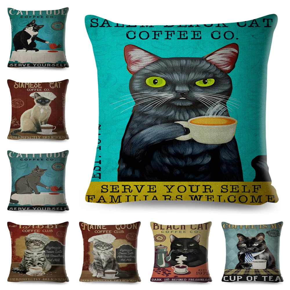 Винтажный кофейный стильный декор, милый питомец, мультяшный чехол для дивана, домашнего автомобиля, Полиэстеровая наволочка 45x45 см
Винтажный кофейный стильный декор, милый питомец, мультяшный чехол для дивана, домашнего автомобиля, Полиэстеровая наволочка 45x45 см