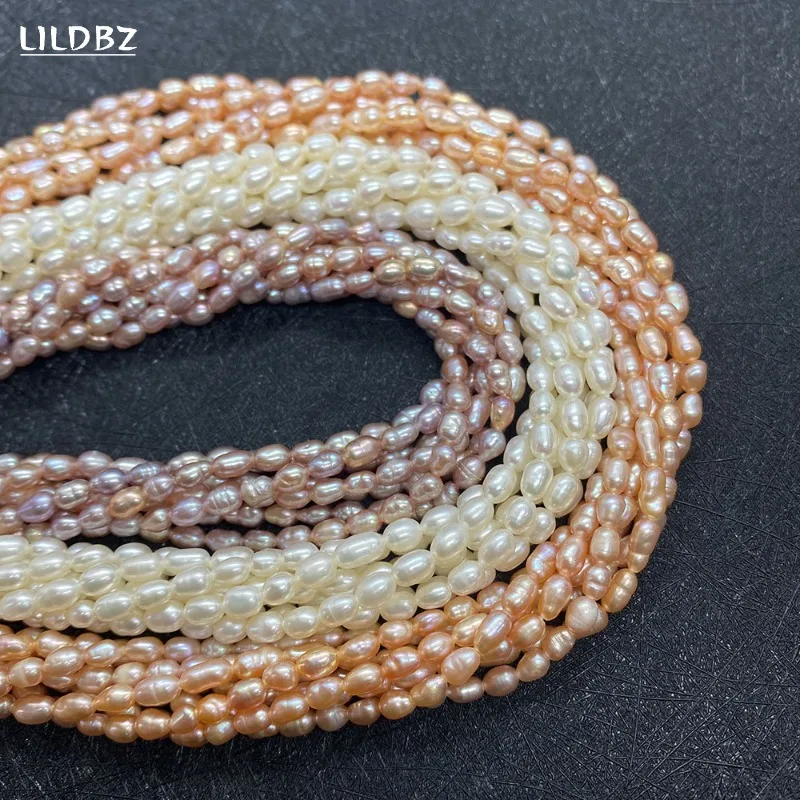 High Quality Natural Freshwater Pearls Beads 3mm Rice Shape Punch Loose Beads for Jewelry Making DIY Necklace Bracelet Supplies
High Quality Natural Freshwater Pearls Beads 3mm Rice Shape Punch Loose Beads for Jewelry Making DIY Necklace Bracelet Supplies